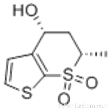 (4S, 6S) -4H-Thiéno [2,3-b] -thiopyranne-4-ol-5,6-dihydro-6-méthyl-7,7-dioxyde CAS 147128-77-6